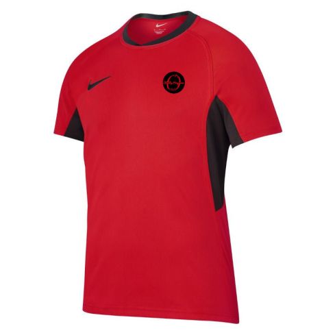 BADGE Maglia Rugby Allenamento Crew Razor Chilly-Mazarin Rossa e Nera - Nike
