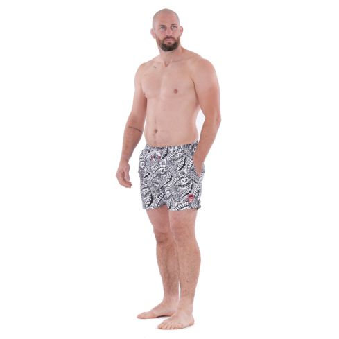 Boardshort Maori Rugby bianco - Ruckfield