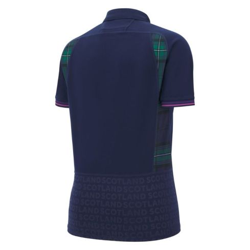 Maglia Rugby Donna Scozia WRWC Casa Blu 2025/2026 - Macron