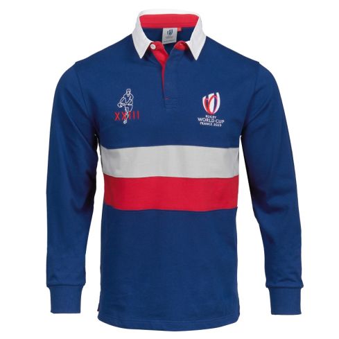 Maillot Rugby France Coupe Du Monde De Rugby 2023 Rayé - Sportfolio