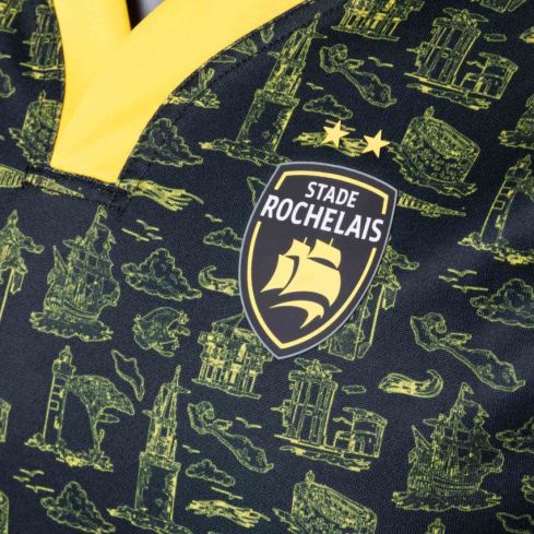 Maglia Rugby Replica Stade Rochelais Casa Bambini 2024-2025- Adidas