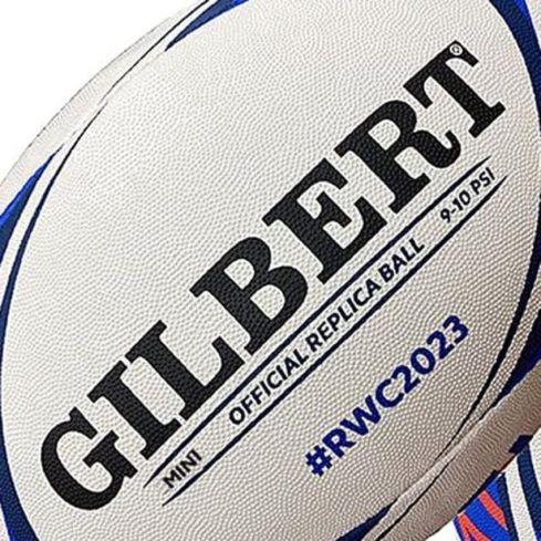 Mini Pallone Rugby Ufficiale Mini Coppa del Mondo Francia 2023 - Gilbert