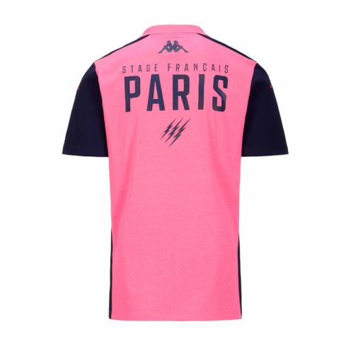 Polo Stade Français Paris Abiangy 8 Rose/Blue 2024/2025 - Kappa