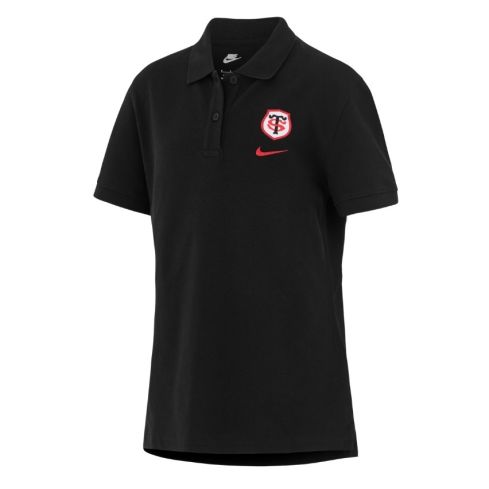 Polo Rugby Donna PiquƩ Stade Toulousain Nero 2025/2026 - Nike