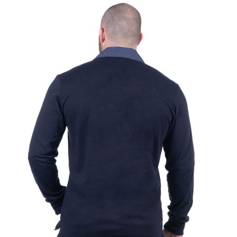 Polo Rugby French Rugby Club Ruckfield Manica Lunga Blu Navy – Ruckfield