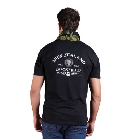 Polo Rugby New Zealand Army Nero Bio - Ruckfield