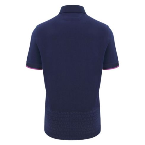 Polo Rugby Cotone Scozia Casa Blu Navy 2025/2026 - Macron