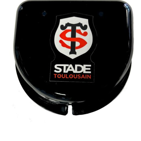 Paradenti Synergie Viper Rosso e Nero Venduto con la Scatola Stade Toulousain Dai 10 anni agli Adulti - Gilbert