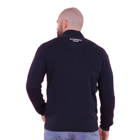 Maglione Rugby con Collo Zip Club Ruckfield Blu Navy - Ruckfield