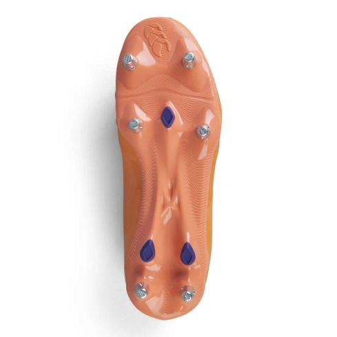 Scarpe da Rugby Phoenix Genesis Team SG con Tacchetti Ibridi Tutti Terreni Arancioni - Canterbury