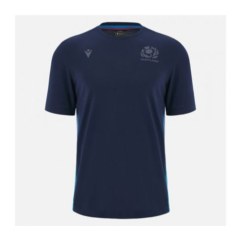 t-shirt-rugby-ecosse-bleu-marine-2023-2024-macron