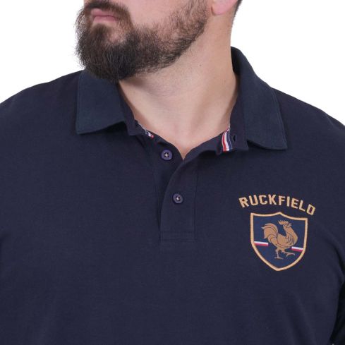 Polo a Maniche Corte French Rugby Club Blu Navy - Ruckfield