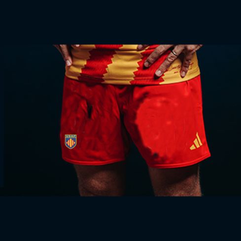 Short da Rugby Bambino Replica Trasferta USAP Perpignan 2024/2025 - Adidas