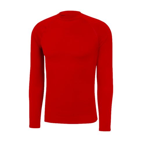 Sous Maillot Thermique Rugby Enfant Manches Longues Rouge - Boutique-Rugby.Com