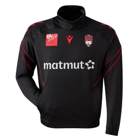 Felpa Rugby 1/4 Zip Allenamento RUCK Lyon Lou Rugby 2025/2026 - Macron