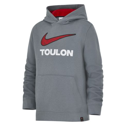 Felpa con Cappuccio da Rugby RC Toulon 2024/2025 Grigia - Nike