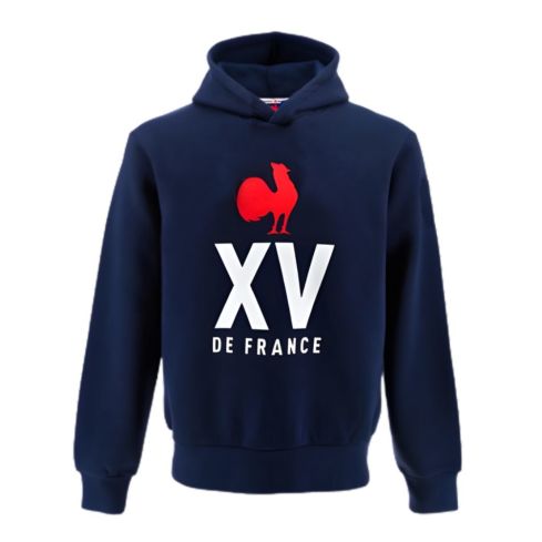 Felpa con Cappuccio Rugby Bambino XV de France Blu Navy