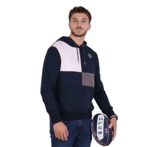 Felpa con Cappuccio Rugby Le Club Blu Navy - Ruckfield