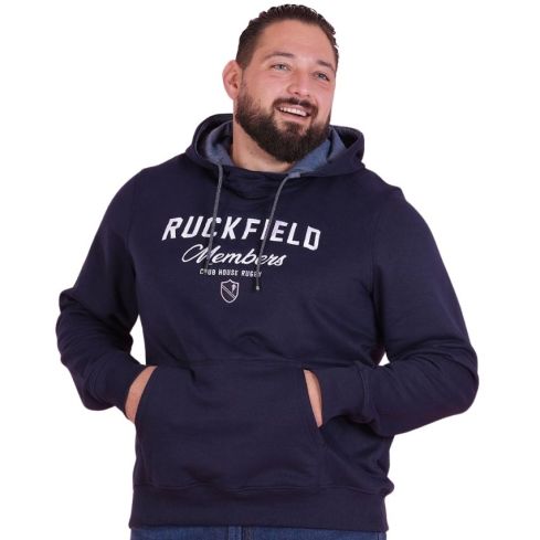 Felpa con Cappuccio Rugby Members Club House Blu Navy - Ruckfield