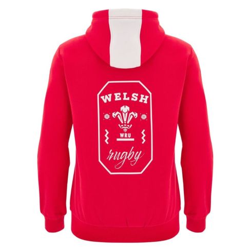 Sweat à Capuche Rugby Cotton Fan Supporter Pays de Galles 2025/2026 - Macron