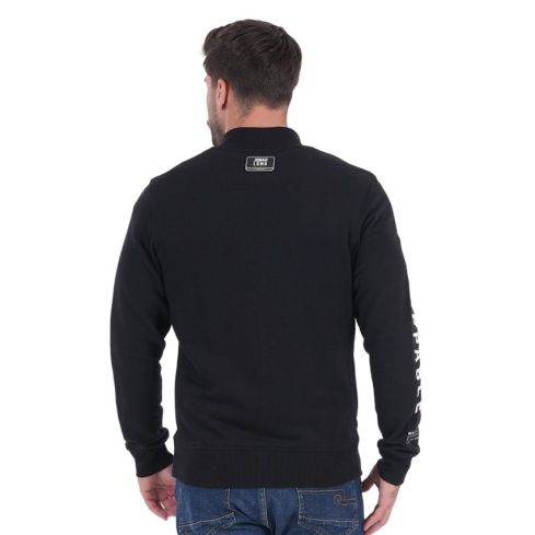 Felpa con Zip Rugby Jonah Lomu Nera - Ruckfield