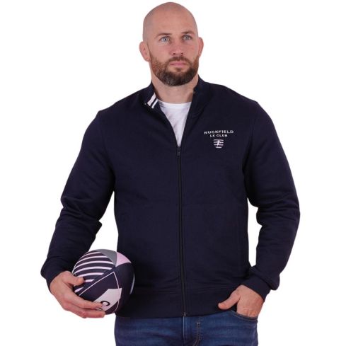 Felpa Zippé Rugby Le Club Blu Navy - Ruckfield