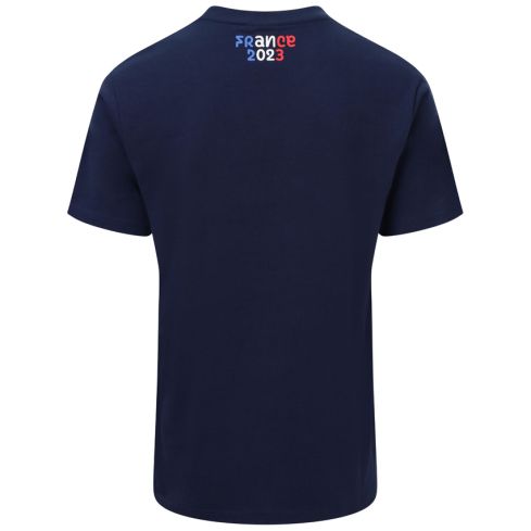 T-Shirt France Rugby World Cup France 2023 Blu - Sportfolio