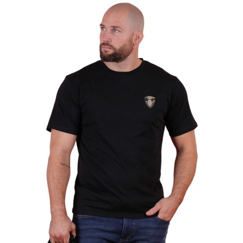 T-shirt Rugby New Zealand Army Nero Bio - Ruckfield
