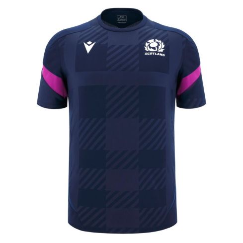 T-Shirt da Allenamento Rugby Bambino Blu Navy 2025/2026 - Macron