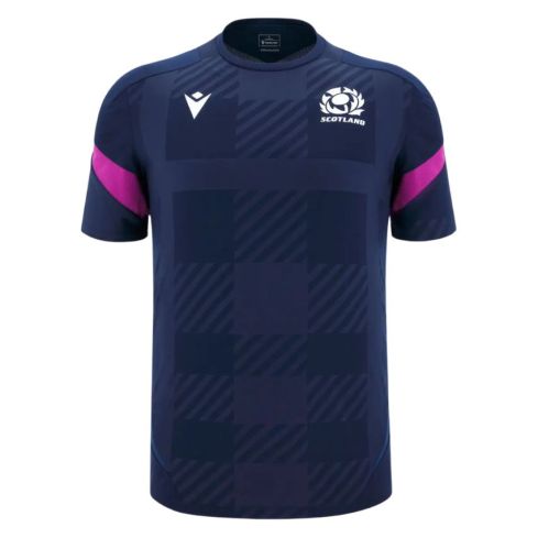 Maglietta da Allenamento Rugby Scozia 2025/2026 Blu Navy - Macron