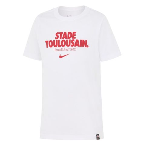 T-shirt Rugby bambino Stade Toulousain Graphic Bianco 2025/2026 – Nike