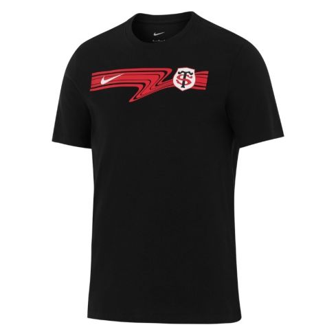 T-Shirt Rugby Grafico Stade Toulousain Nero 2025/2026 - Nike