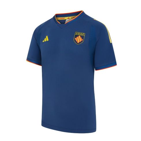 Tee-shirt Performance Rugby USAP Bleu 2025/2026 - Adidas