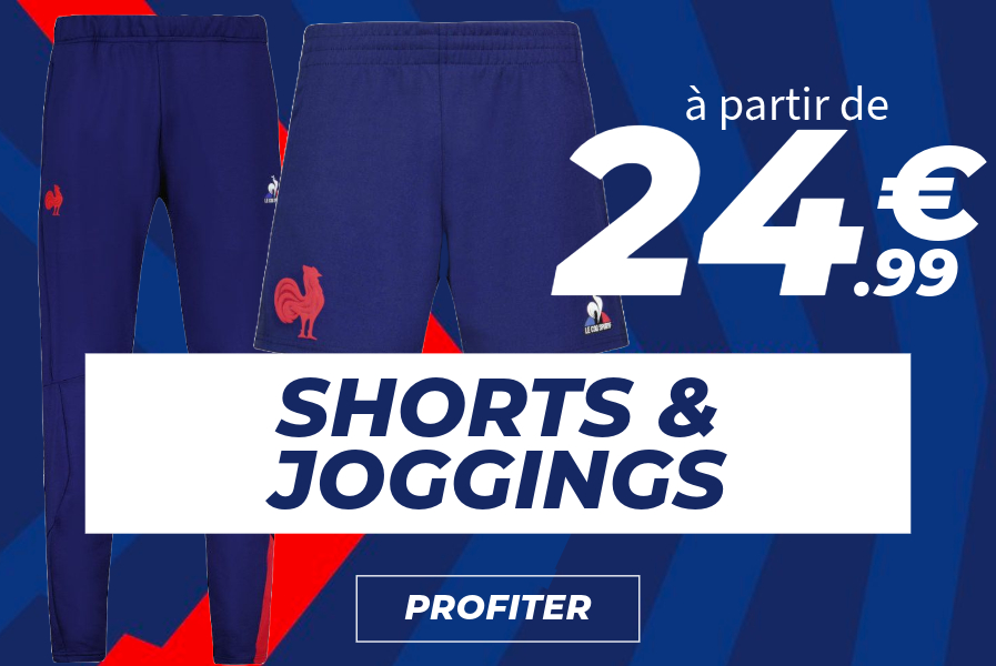 Shorts Joggings rugby destockage france le coq sportif