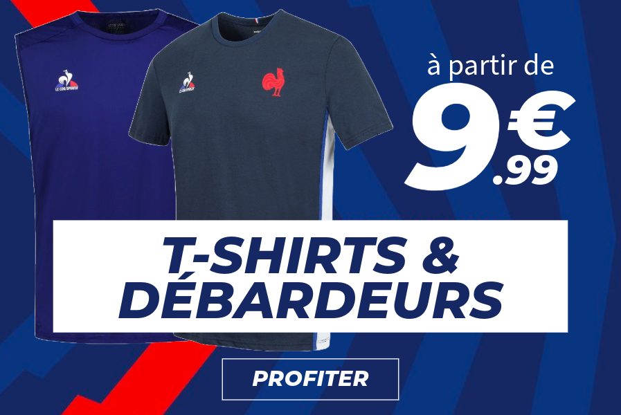 T-shirts rugby destockage france le coq sportif